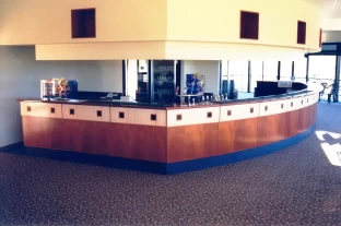 Mount Compass Golf Club’s Art Deco Style Bar, made by Adelaide’s Compass Kitchens.