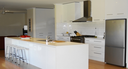 Extra long Kitchen Island Benches by Compass Kitchens