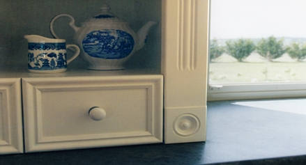 Classic French Provincial Bolection Mould Drawer details and pillar Roundels by Adelaide's Compass Kitchens