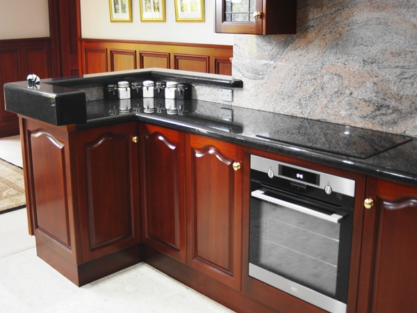 Classic Timber Kitchens with matching Wainscot Wall Paneling